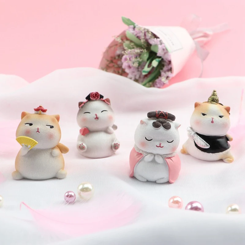 

Орнамент дворцовый для моделирования котенка, украшения для автомобиля, декоративные украшения для выпечки, декоративные украшения для дома, гостиной, настольное украшение