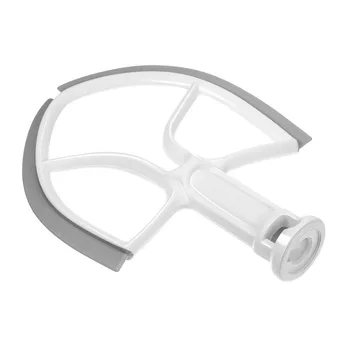 

5 Quart Flex Edge Beater for Kitchen Bowl-Lift Stand Mixer, Paddle with Silicon Scraper, Dishwasher Safe Flat Beater