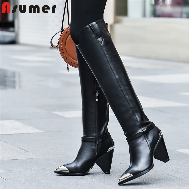 genuine leather boots womens
