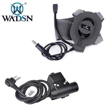 

WADSN Bowman Elite II Tactical Headset + Push To Talk Airsoft U94 PTT Movable Arm Boom Mic Softair Headphone Kit WZ027-FG-Z113