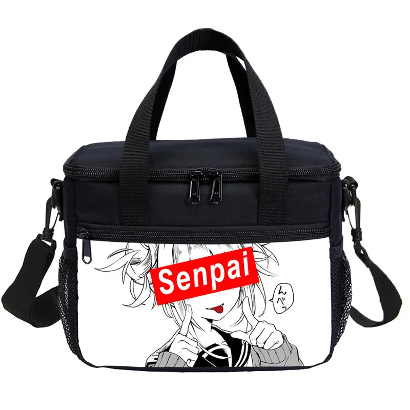 Малый мешок обеда для мальчиков девочек Прохладный мультфильм Sugoi Senpai аниме Waifu письмо 3D принты льда мешок изолированный тепловой Пикник Ланчбокс - Цвет: DODIB4076310-S1065
