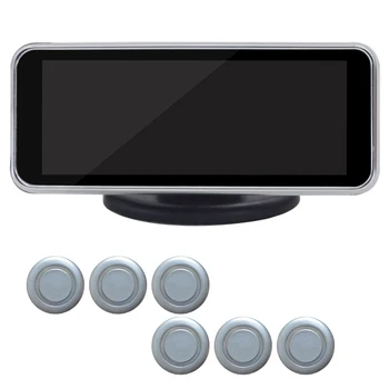 

Backup Alarm Safety Dual Core Parktronic Car LCD Digital Intelligent Voice Visual Parking Sensor Kit Reversing Radar Universal