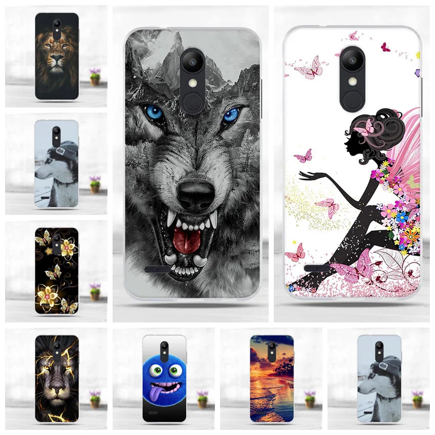 Чехол для Funda LG K10 2018 силиконовый мягкий чехол из ТПУ Plus / Alpha телефона задняя