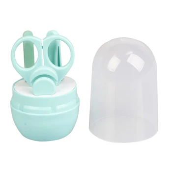 

Nail Care 4Pcs Baby Nail Clipper Set Safe Tweezers and Nail File Baby Nail Care Set for Newborn Infant Toddler Kids Safety