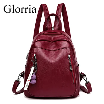 

Glorria Anti-Theft Backpack Women High Quality Leather Backpack Ladies Multifunction Bags for Women 2020 Girls Mochila Feminina