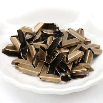 

40Pcs Metal Book Corner Hollow Trilateral Albums Menus Folders Box Corner Protectors For Decor bronze 16x16x3mm