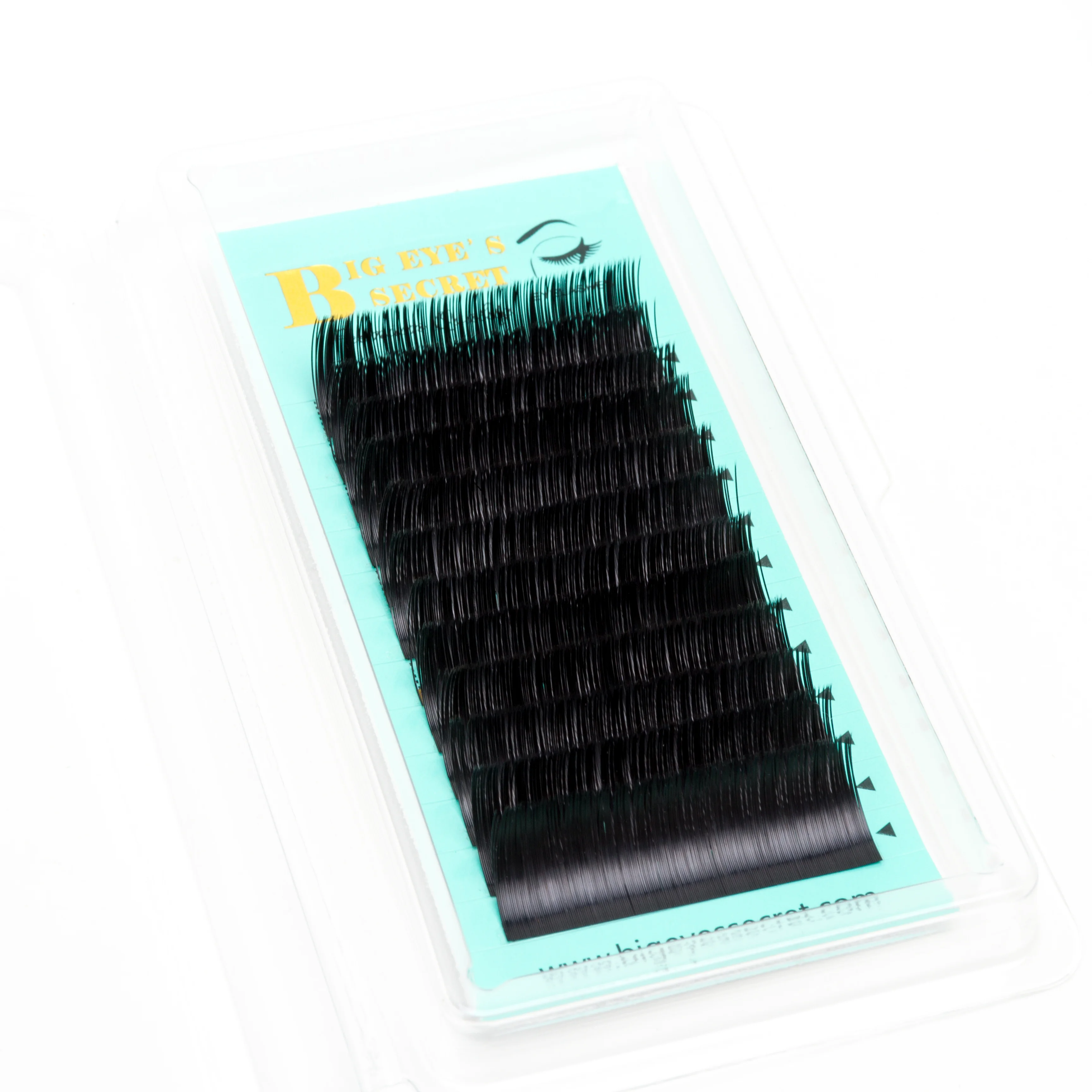 

Big Eye's Secret 0.20 C D Matte Flat Lashes Split Tips Individual Mink Ellipse Shaped Natural Light Soft False Ellipse Eyelashes