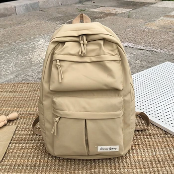 

Preppy Style Backpacks for Teenage Girls Boys Shoulder Bag Large Capacity Nylon Knapsack Travel Bags