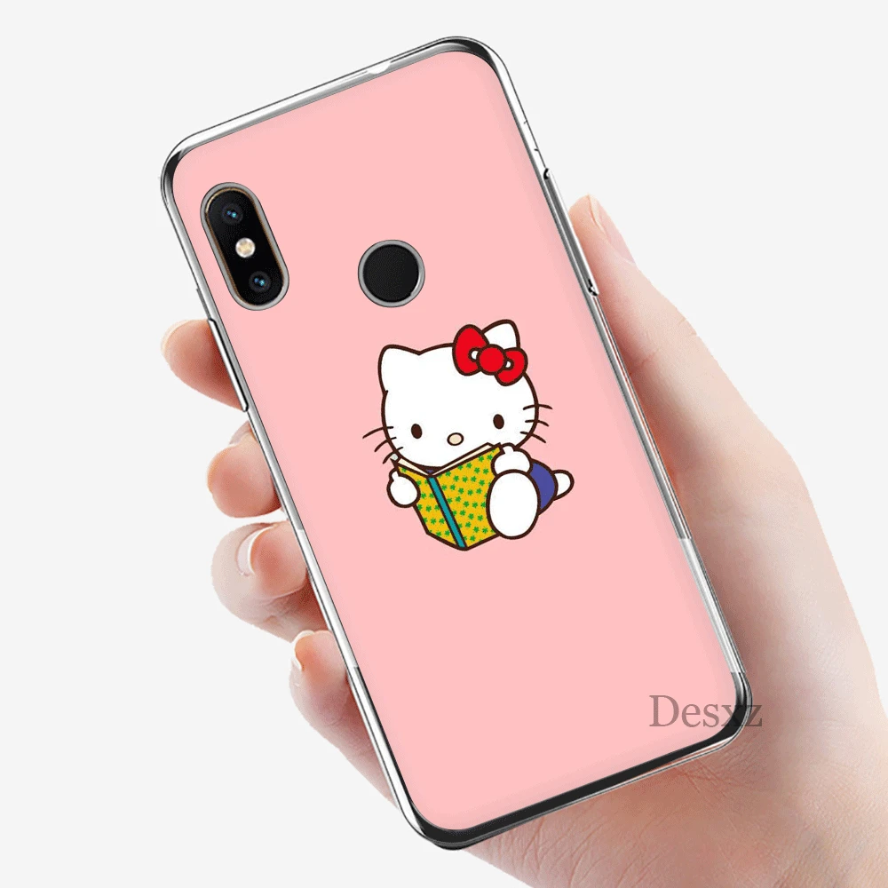 6 Чехол для телефона для Xiaomi mi CC9 CC9E 9T mi x 2 S, 6, 8, 9, SE A1 A2 5X 6X макс 3 A3 Pro Lite чехол «Hello Kitty», «Хелло Китти» - Цвет: 6