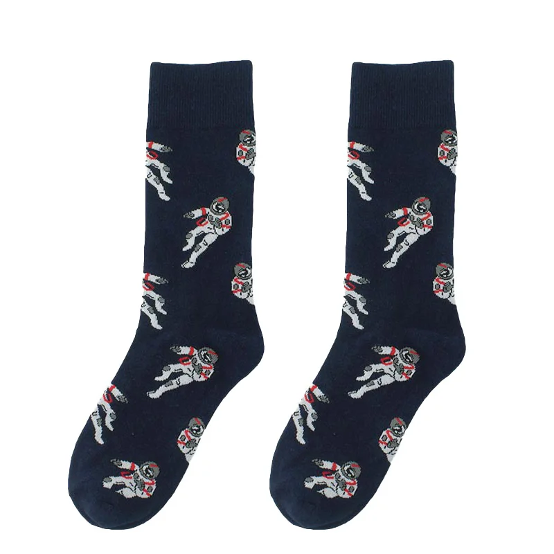 Creative Food Animal Socks Combed Cotton Funny Socks Men Novelty Design Airplane Dinosaur Crew Skateboard Socks Calcetines Hombr