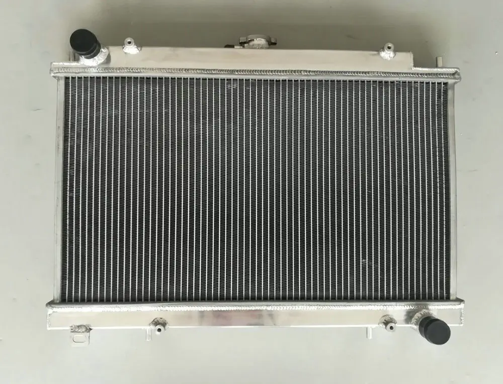 Алюминий радиатора для Nissan Сильвия 200SX 240X S14/S15 SR20DET 1994-2003& вентиляторы, подходят на рост 95 96 97 98 99 00 01 02