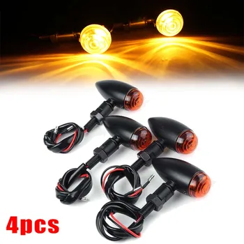 

4pcs Motorcycle Turn Signal Lights Blinkers Indicator Lights Blinker Lights Lamp For Harley Sportster 1200 883 Car Accessories