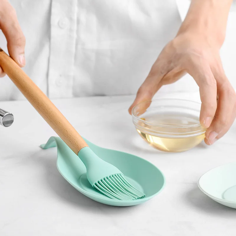 Silicone Insulation Spoon Rest Heat Resistant Placemat Drink Glass Coaster Tray Pad Eat Mat Pot Holder Kitchen Accessories | Дом и сад