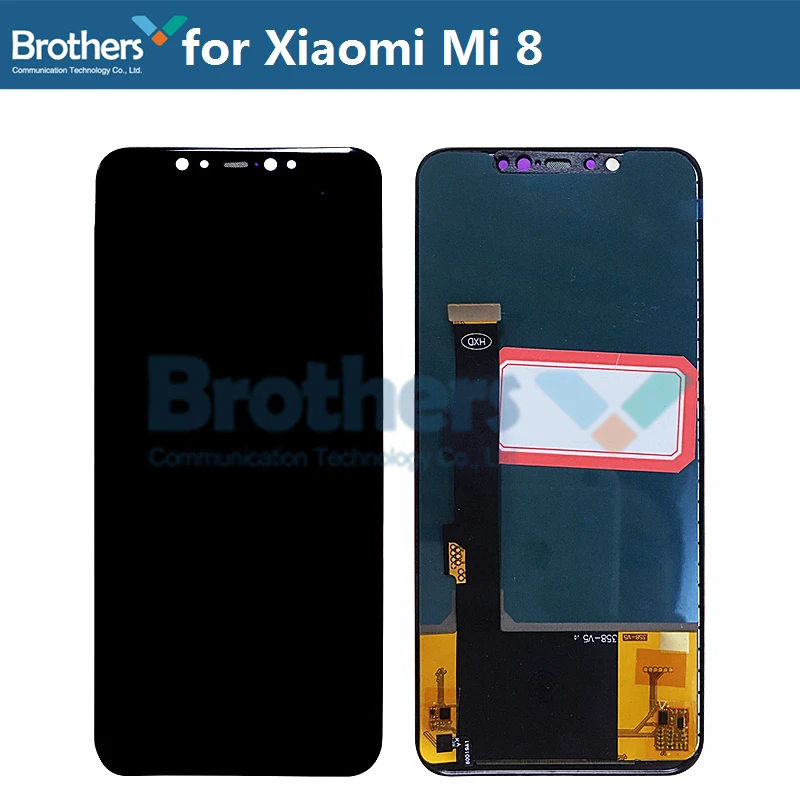 ЖК-дисплей для Xiaomi mi 8 mi 8, ЖК-экран для Xiaomi mi 8, сенсорный экран, дигитайзер, ЖК-сборка, 6,21 '', TFT экран, протестированный, работает AAA