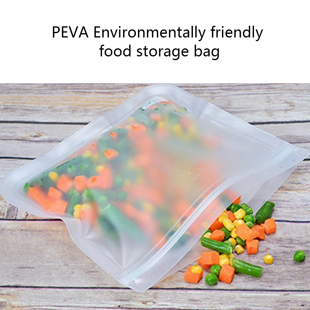 Силиконовый мешок с зажимом сумка многоразовая емкость для заморозки Ziplock герметичный антисептик водонепроницаемый топ фрукты ланч бокс кухонные сумки для хранения