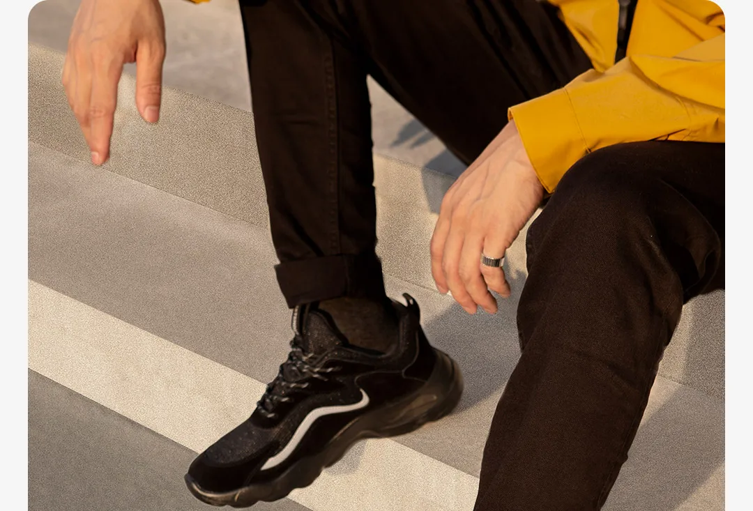 Xiaomi Mijia Nextshoes/Повседневная обувь из сетчатого материала; Легкая удобная обувь с толстой подошвой; многофункциональная Мужская обувь черного цвета