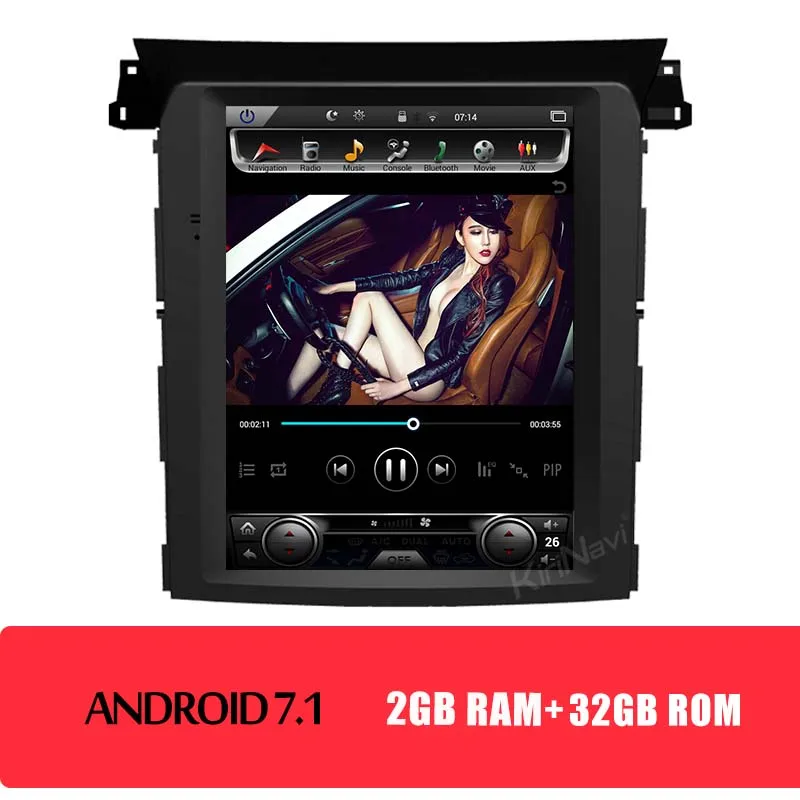 Android Car Radio KiriNavi Tesla стиль вертикальный экран 10,4 ”1 Din Android 8,1 Автомобильная Радио gps навигация для Subaru Forester автомобильный dvd-плеер - Color: Android Car Radio