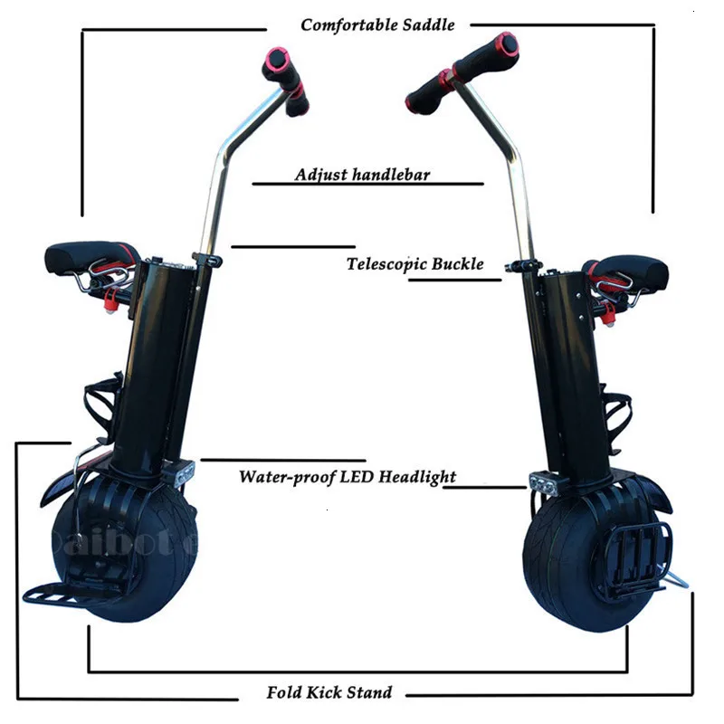 Daibot Electric Monowheel Scooter One Wheel Self Balancing Scooters Seat TypeHandlebar Electric Scooter 500w 60V For Adults     (1)