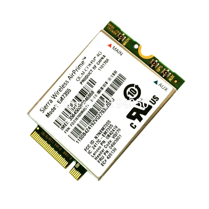Модуль Sierra Gobi5000 EM7355 LTE/EVDO/HSPA + 42 мбит/с NGFF карта 4G для Lenovo Thinkpad T431s T440 T440s T440p T540P W540