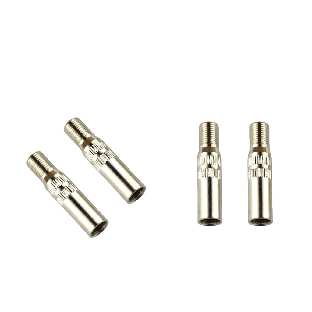 4Pcs Chrome Plated Brass Tire Valve Extension Extenders Adapter for Car, Trucks, Bike, Motorcycle, Scooter, RV, ATVs (39mm)