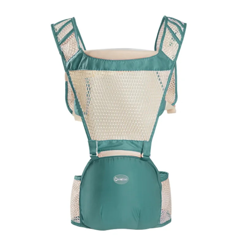 AIEBAO Baby Carrier дышащий кенгуру Детский рюкзак для путешествий летний детский слинг Canguru младенческий Хипсит пояс ребенок обертывание Хипсит(пояс для ношения ребенка - Цвет: green