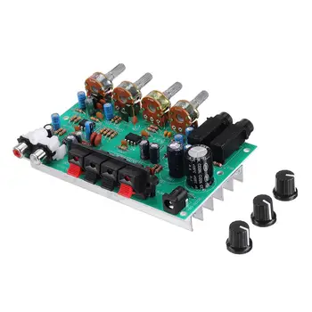 

40W + 40W Stereo Amplifier Board DX0809 Dual Channel Karaoke with Microphone Jack Audio Modified Motherboard DC 12V 2A