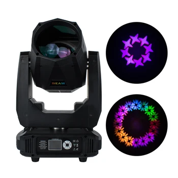 

2pcs 80W Moving Head Light Led Spot Lyre With 8&16 Prisms Double Color Wheel&Gobo Wheel Professional Stage DJ Disco Event Church