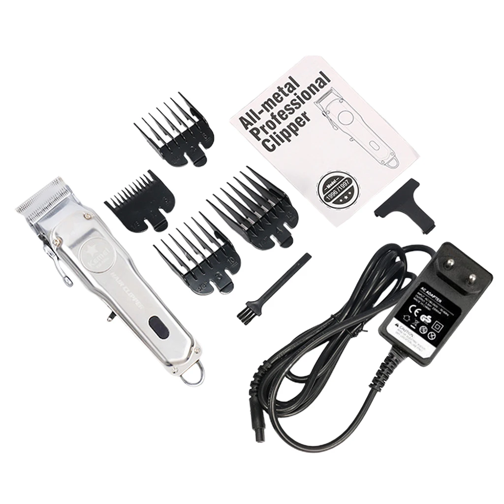 Kemei Professional Electric Hair Clipper KM-1996 Cordless Handy Men's Hair Shaver Barber Hair Cutting Machine Brush Kit New