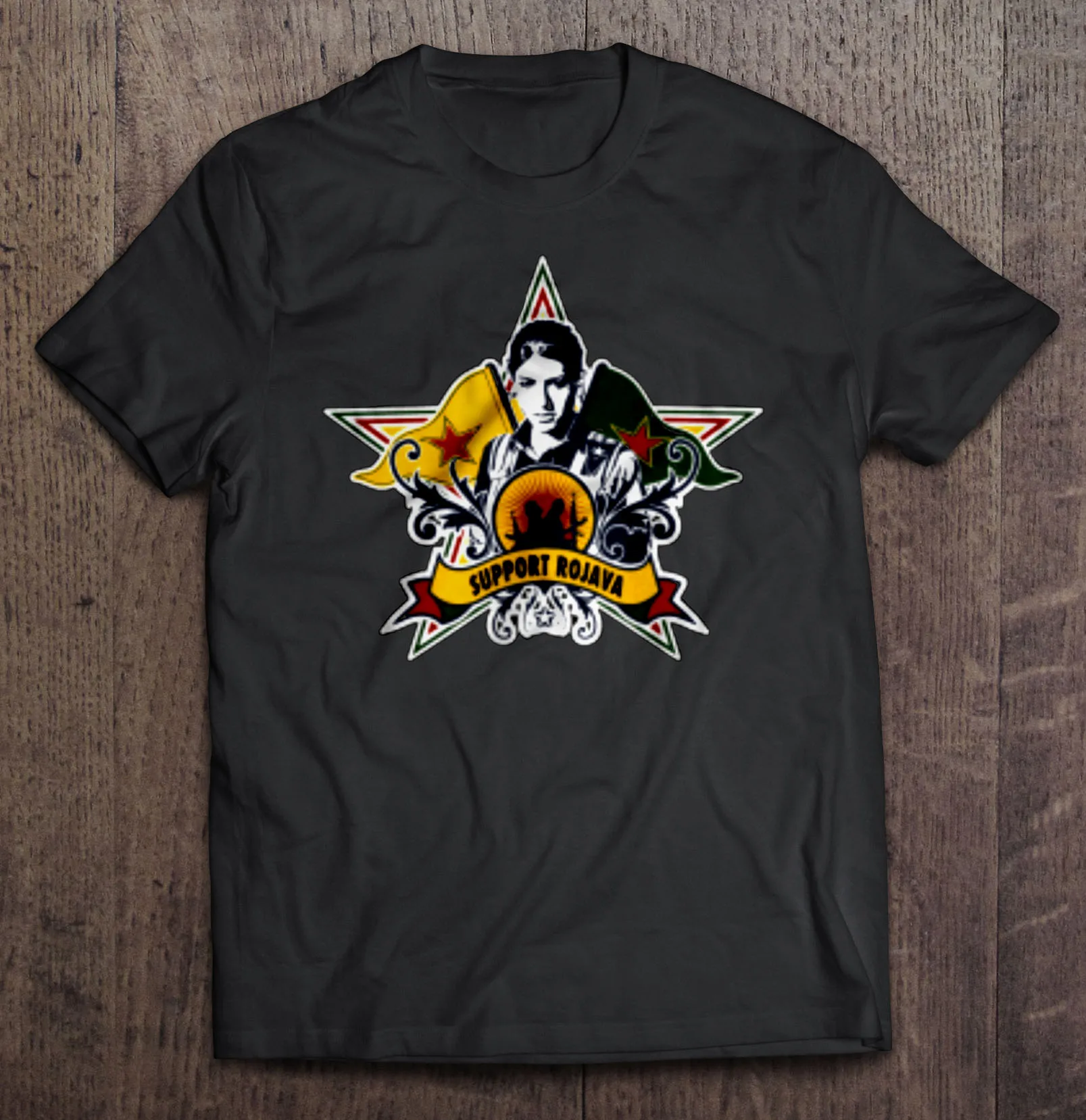 Поддержка Rojava Ypg Rojava революционные футболки