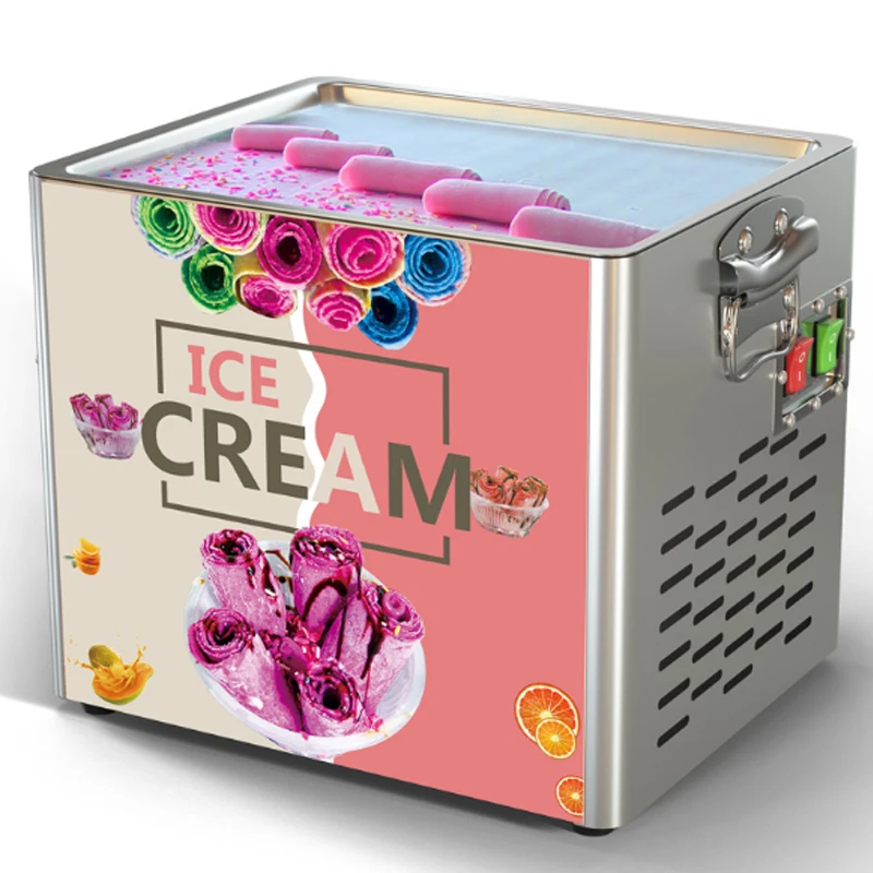 Fried Ice Cream Machine Small Business Refrigeration 330W for Children | Бытовая техника