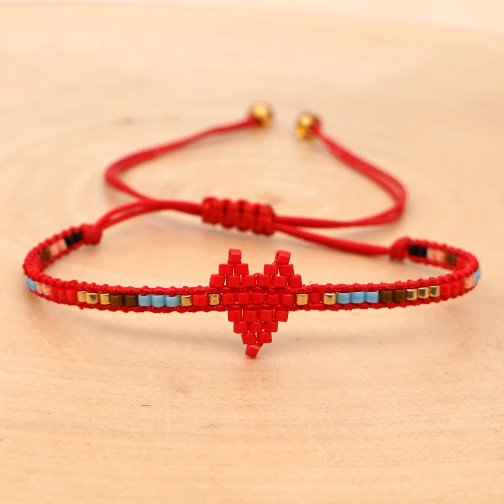 Go2boho 2020 браслет с сердцем MIYUKI Pulseras Mujer Moda 2019 женские богемные браслеты-манжеты