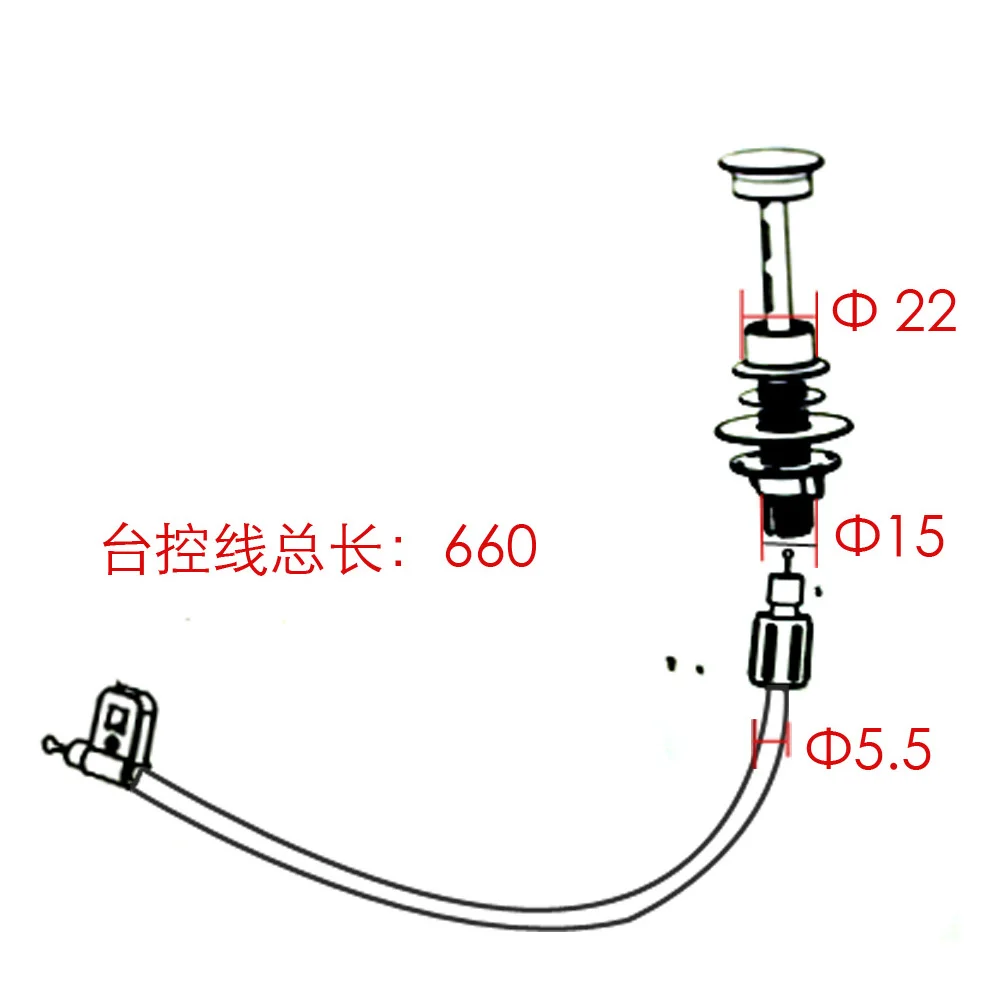 Talea Sink Downcomer Single Slot Console Controller Vegetable Washing Basin Automatic Device Table Lifting Control Line QK002