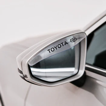 

2pcs/lot Universal PVC Car Rearview Mirror Rain Water Shade Rainproof Eyebrow for Toyota corolla avensis chr rav4 Car Decoration