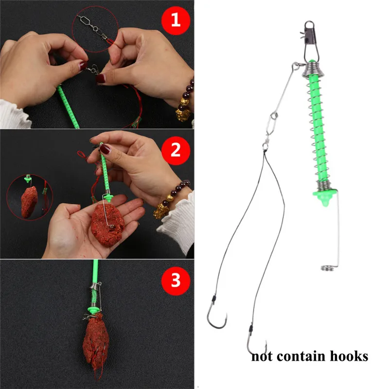 Автоматическая рыбалка двойной крючок выталкивание Ленивый Универсальный Полный скорость все воды автоматические пружинные Аксессуары для рыбалки, крючок