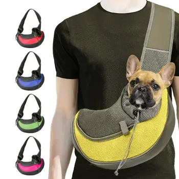 Pet Puppy Dog Carrier Backpack Travel Tote Shoulder Bag Mesh Sling Carry Pack Comfort Travel Tote Shoulder Bag Sling Backpack