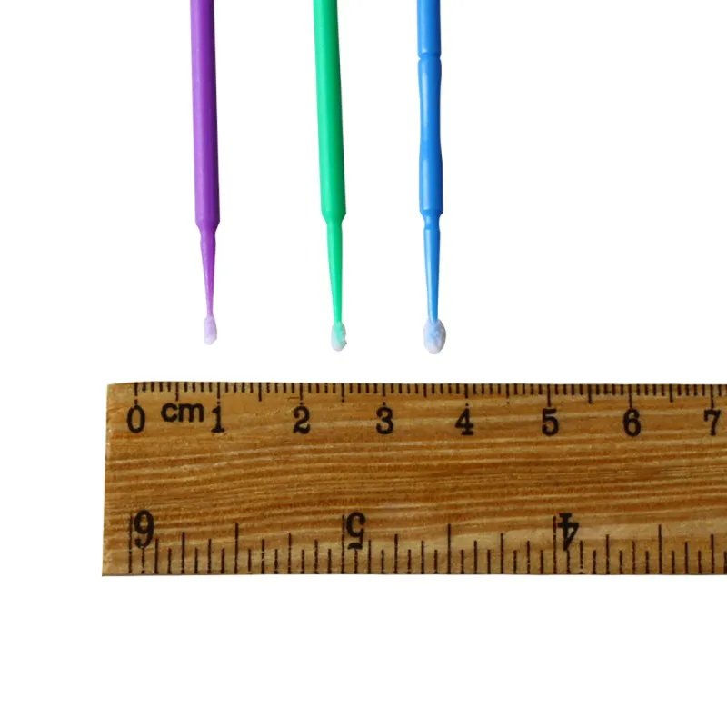 100 шт микро Q-tips прочные одноразовые наращивание ресниц индивидуальные Аппликаторы тушь для ресниц кисти для женщин оптом Горячая