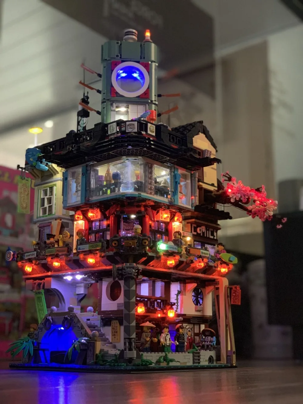 06066 NINJAGO городской светодиодный комплект для совместимого Iego 70620 образование строительные блоки кирпичи игрушки рождественские подарки