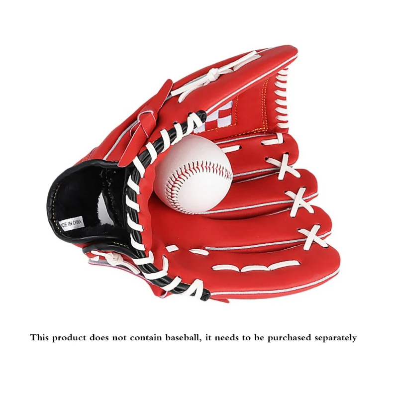 Youth Baseball Gloves PU Leather Baseball Gloves Durable Infielder's Mitts Accessories 11/11.5 Inch