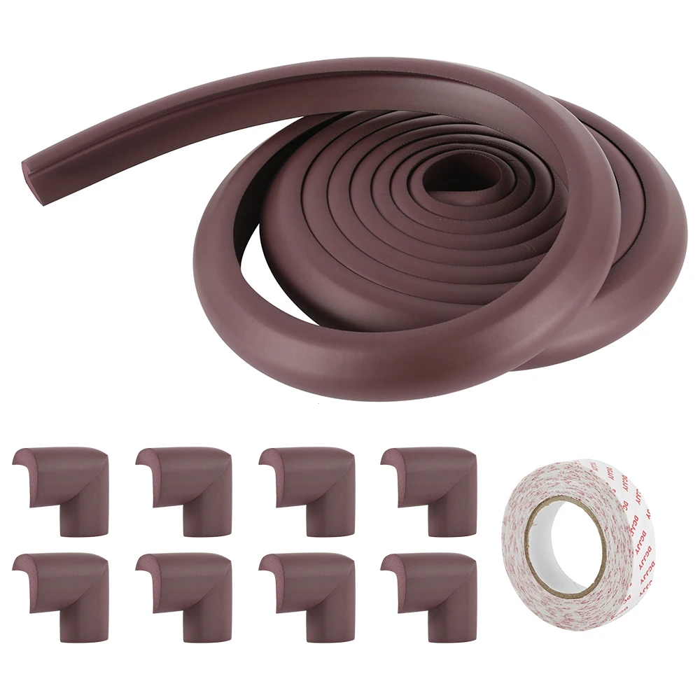 

5M+8pcs Baby Safety Proofing Edge Corner Guards Desk Table Corner Protector Children Protection Furniture Bumper Corner Cushion