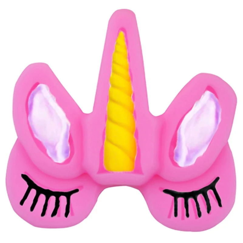 Силиконовая форма в виде единорога для глаз и капкейков декоративная помадки