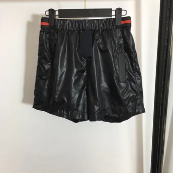 

Women Short Summer Fashion Versatile Show Thin Red Logo Letter Velcro Elastic Waist Women's Casual Sports Shorts