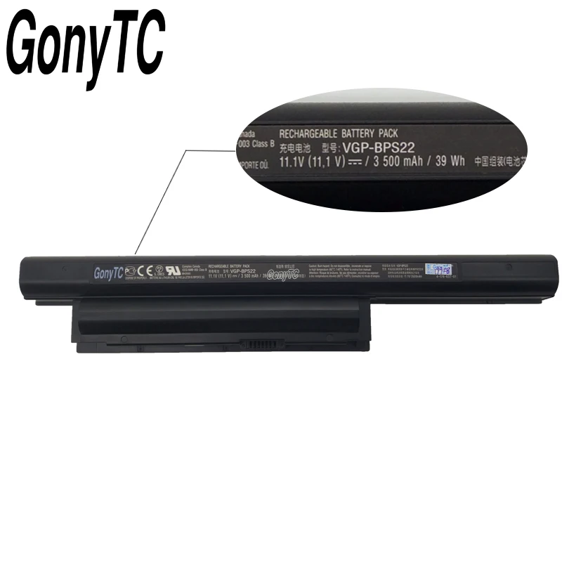 VGP BPS22 11 1 V 3500 мА/ч 39wh BPS22A оригинальный Батарея для Sony VPC E1Z1 EA12EA/BI EA15FA/B EA16E Прямая