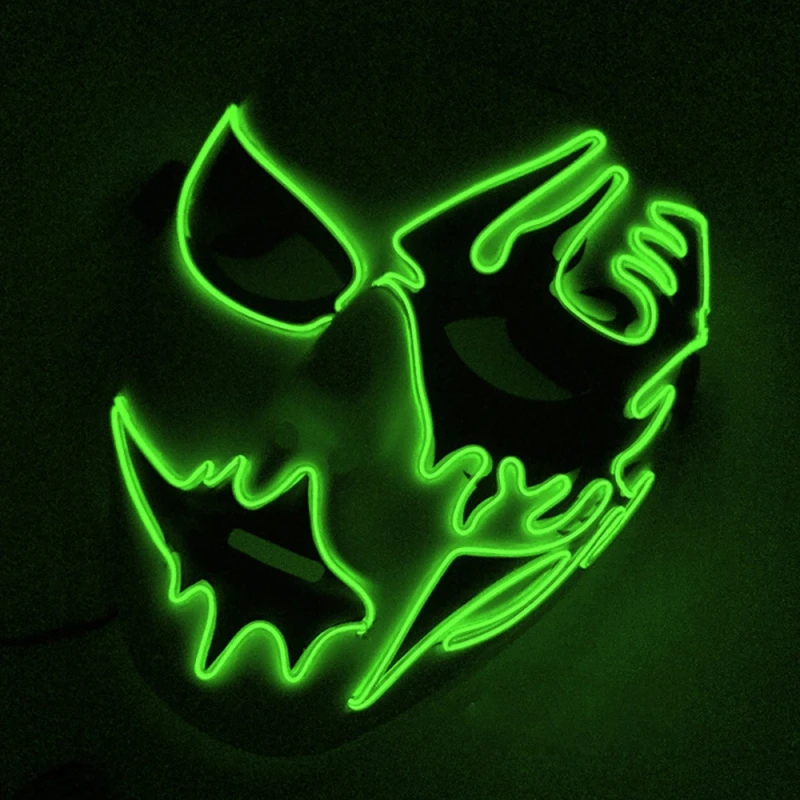 LED Light Mask Up Funny Masks from The Purge Election Year Great for Festival Cosplay Halloween Costume New Year Cosplay