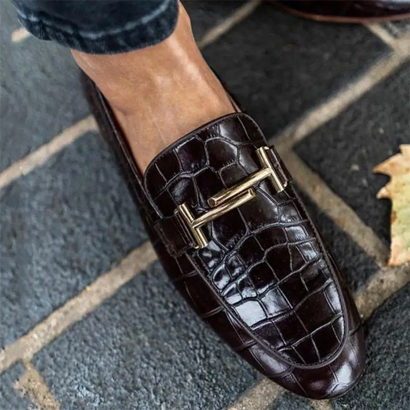 Zapatos de cuero sintético para hombre, calzado informal, sin cordones, estilo clásico, botines de primavera, HA713