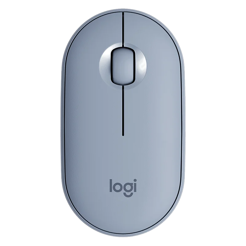 Синий Беспроводная Bluetooth мышь с двойным режимом для работы, удобная сенсорная оптическая отслеживающая долгое время ношения Bluetooth 4,0 мышь - Цвет: Синий