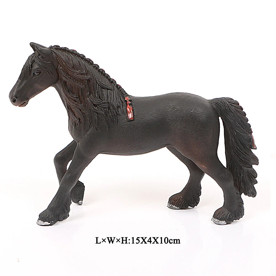 7 Животные на ферме, модели лошадей, Appaloosa, гарвардский ганновер, Clydesdale Quarter Arabian Horse, фигурки, цельная игрушка для детей - Цвет: 7