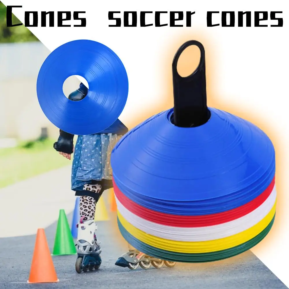 40 Piece Set Soccer Cones Disc Field Cone Markers For Agility Training Football For Kid Suitable For Football Training Equipment