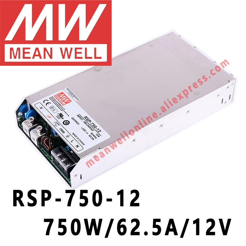 Mean Well RSP-750-12 meanwell 12 В постоянного тока/750 а/Вт с одним выходом и функцией PFC