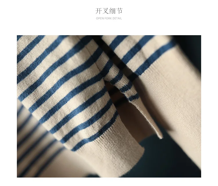 Korean Women Casual Loose Thin Tshirt All Match Striped Turtleneck Autumn Winter Female T-shirt Sweater Women Casual Basic Wear