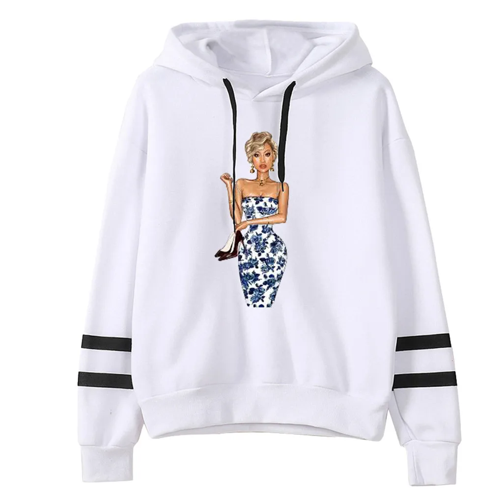 New Autumn Winter Women Letter Printing Stripe Round Collar Long Sleeves Sweater Tops pull tight shirts jumper